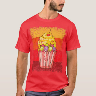 T-shirt Cupcake Boulangerie boulangerie Gâteau Vintage Rét