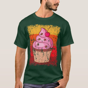 T-shirt Cupcake Boulangerie boulangerie Gâteau Vintage Rét