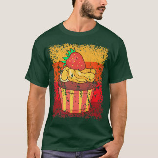 T-shirt Cupcake Boulangerie boulangerie Gâteau Vintage Rét