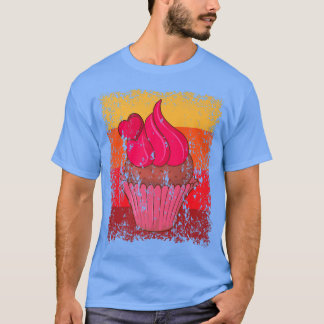 T-shirt Cupcake Boulangerie boulangerie Gâteau Vintage Rét