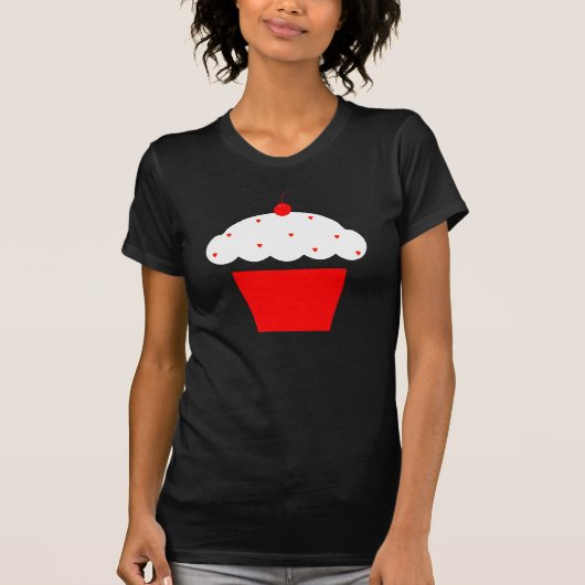 T-shirt cupcake de cerise (Devant)