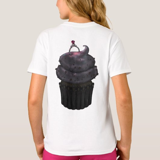 T-shirt Cupcake Fiançailles doux (Dos)