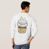 T-shirt Cupcake Fiançailles doux (Dos entier)