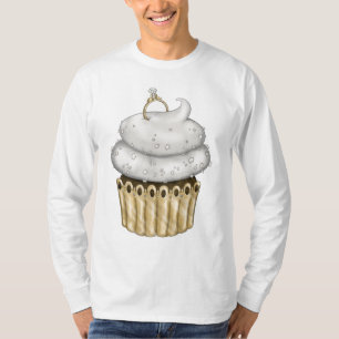 T-shirt Cupcake Fiançailles doux