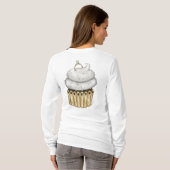 T-shirt Cupcake Fiançailles doux (Dos entier)