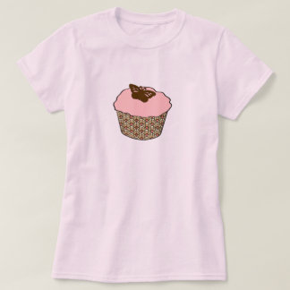 T-shirt Cupcake glacé rose fraise