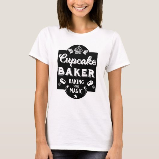 T-shirt Cupcake Master Baker (Devant)