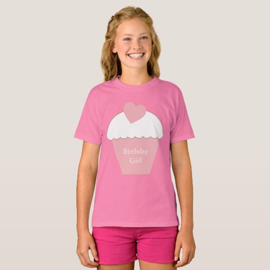 T-shirt Cupcake rose (Devant entier)