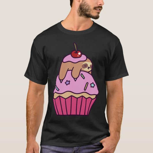 T-shirt Cupcake Sloth (Devant)