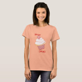 T-shirt cupcake surmonté de menthe (Devant entier)