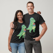 T-shirt Cupcake T-Rex Dinosaur Baker Pastry Chef Dino Love (Unisexe)
