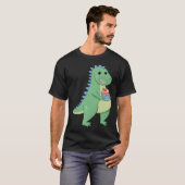 T-shirt Cupcake T-Rex Dinosaur Baker Pâtisserie Chef Dino (Devant entier)