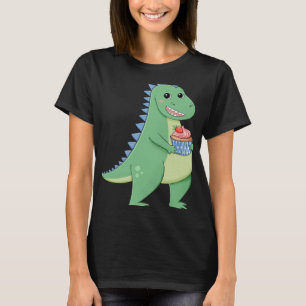 T-shirt Cupcake T-Rex Dinosaur Baker Pâtisserie Chef Dino