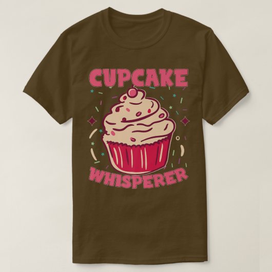 T-shirt Cupcake Whisperer Baking Baker Cupcake Maker Butt (Design devant)