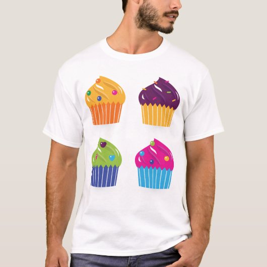 T-shirt Cupcakes décoré (Devant)