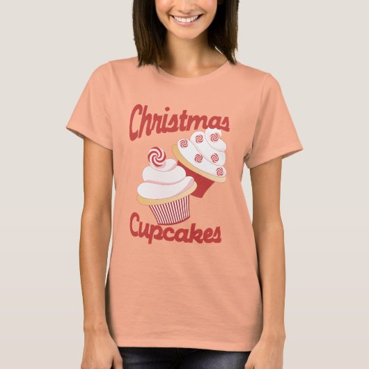 T-shirt Cupcakes Noël (Devant)