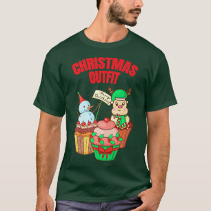 T-shirt Cupcakes Noël XMAS Boulangerie Boulangerie Boulang