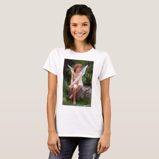 T-shirt Cupid, Bouguereau (Devant entier)
