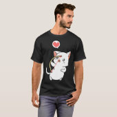 T-shirt Cupid Cat  Matching Couple Valentines Day Kitten (Devant entier)