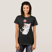 T-shirt Cupid Cat  Matching Couple Valentines Day Kitten (Devant entier)