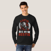 T-shirt Cupid Is My Bestie Forever Tradition Valentines (Devant entier)