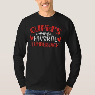 T-shirt Cupid S Favori Lumberjack Romance Couples Hommes D