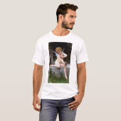 T-shirt Cupidé avec un papillon, Bouguereau (Devant entier)