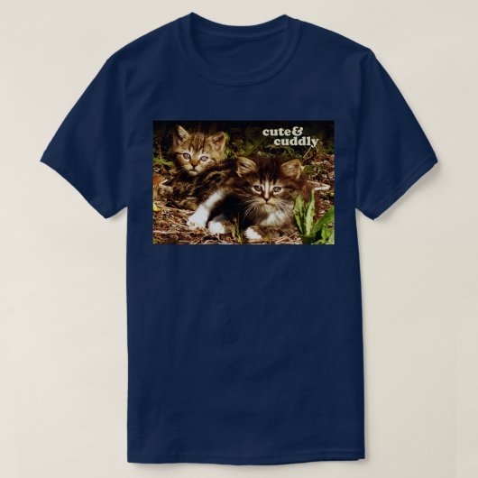 T-shirt Cupide et Cudly Vintage Kittensfull saigné (Design devant)