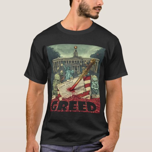 T-shirt cupidité (Devant)