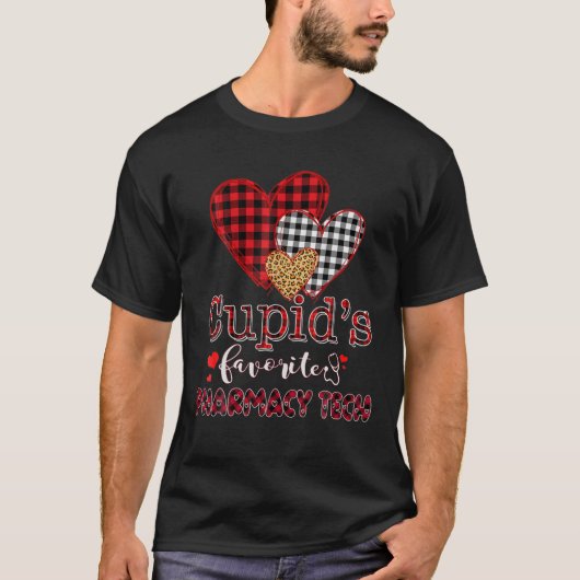 T-shirt Cupidon's Favorite Pharmacy Tech - Pharmacy Tech V (Devant)