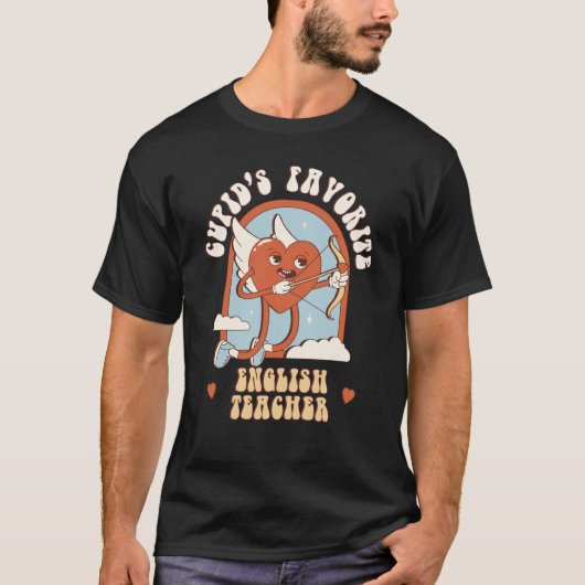 T-shirt Cupid's Favorite Anglais Enseignant Cute Groo (Devant)