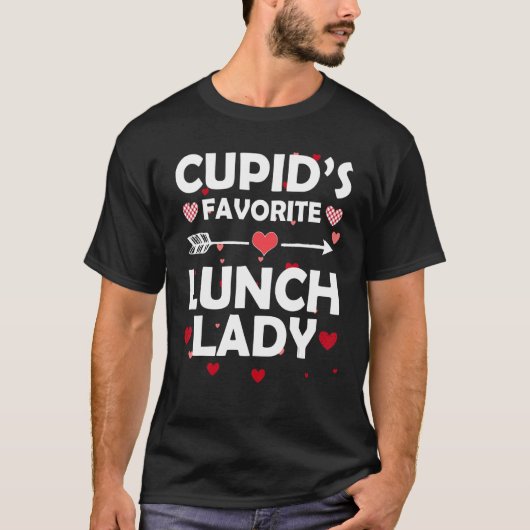 T-shirt Cupid's Favorite Déjeuner Lady Romantique Valentin (Devant)