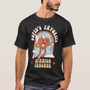 T-shirt Cupid's Favorite Espagnol Enseignant Cute Groo
