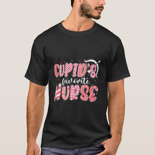 T-shirt Cupid'S Favorite Nurse Nurse Nursing Day (Devant)