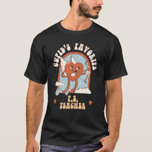 T-shirt Cupid's Favorite P E Enseignant Mange Enseignant S