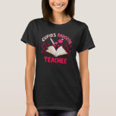 T-shirt Cupid's Favorite Teacher, Funny Valentine's Day Co (Devant)