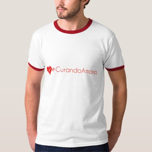 T-shirt #CurandoAmores (Devant)