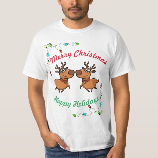 T-shirt Cure Reindeer Christmas Tee (Devant)