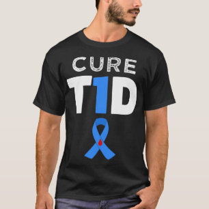 T-shirt Cure Type 1 Diabète - T1D espoir de sensibilisatio