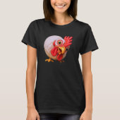 T-shirt Curieuse comme une poule (Devant)