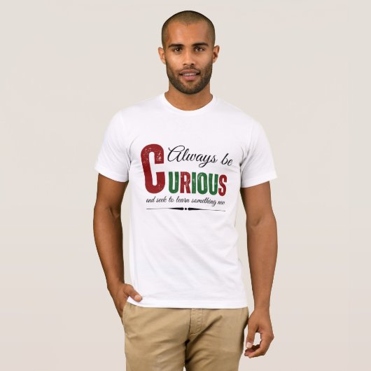 T-shirt Curieux B (Devant entier)