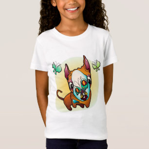 T-Shirt Curieux chien BullTerrier