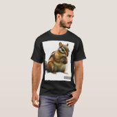 T-shirt curieux chipmunk (Devant entier)