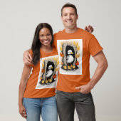 T-shirt Curieux colliers et feuilles d'automne Design Moti (Unisexe)