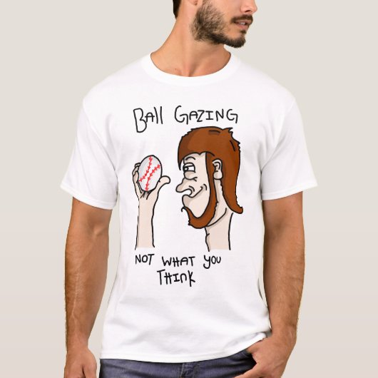 T-shirt Curieux de boule (Devant)