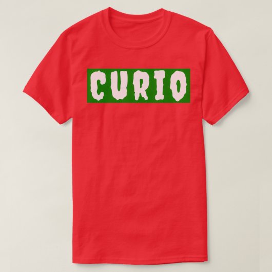 T-shirt curio vert (Design devant)