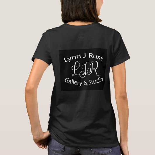 T-shirt "Curiosité. . ." par Lynn J Rust, 2023 (Dos)