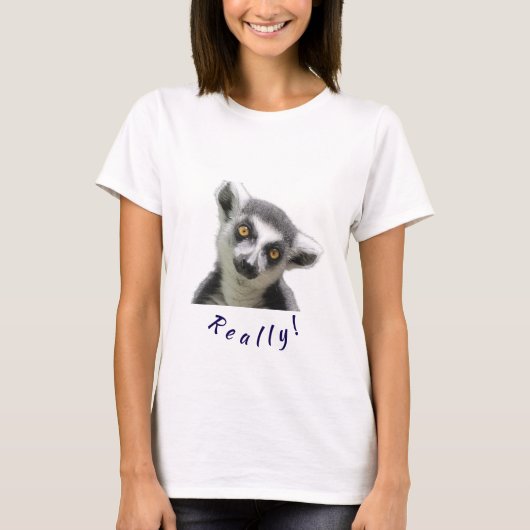T-shirt "Curious Lemur Stare" (Devant)