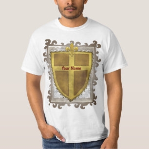 T-Shirt Curl Fleur de Lis Bouclier