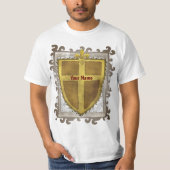 T-shirt Curl Fleur De Lis Shield (Devant)